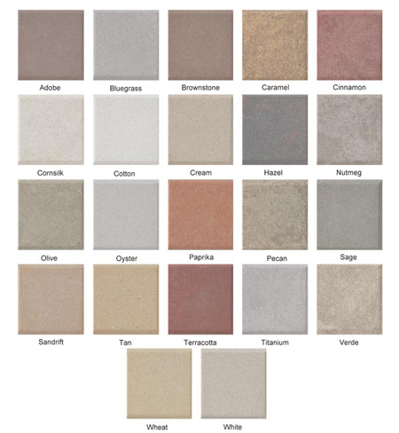 AAS Stone Panel Color Chart | Premium Colors