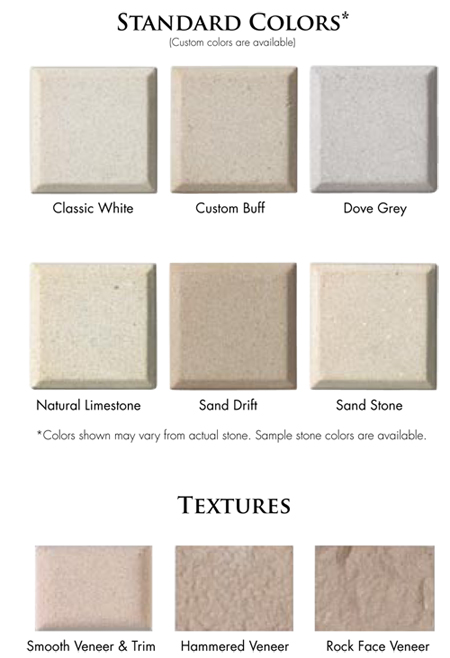 AAS Stone Panel Color Chart | Standard Colors