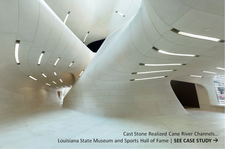See AAS Case Study --- Cast Stone Realized Vision for LA Sports Hall of Fame Project