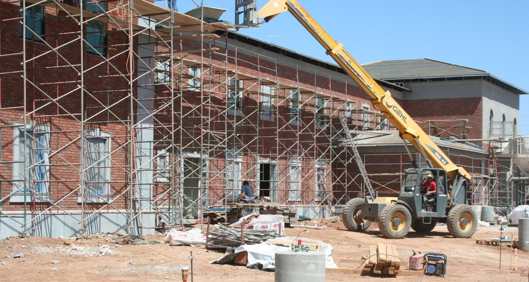 AAS Project | Gilbert Christian School Construction | Exterior Put Together Using Brick Veneer and GFRC