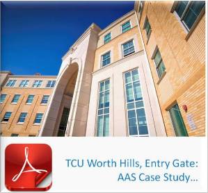 Advanced Architectural Stone Case Study - TCU - Texas Christian University - Worth Hills Campus, Entry Gate