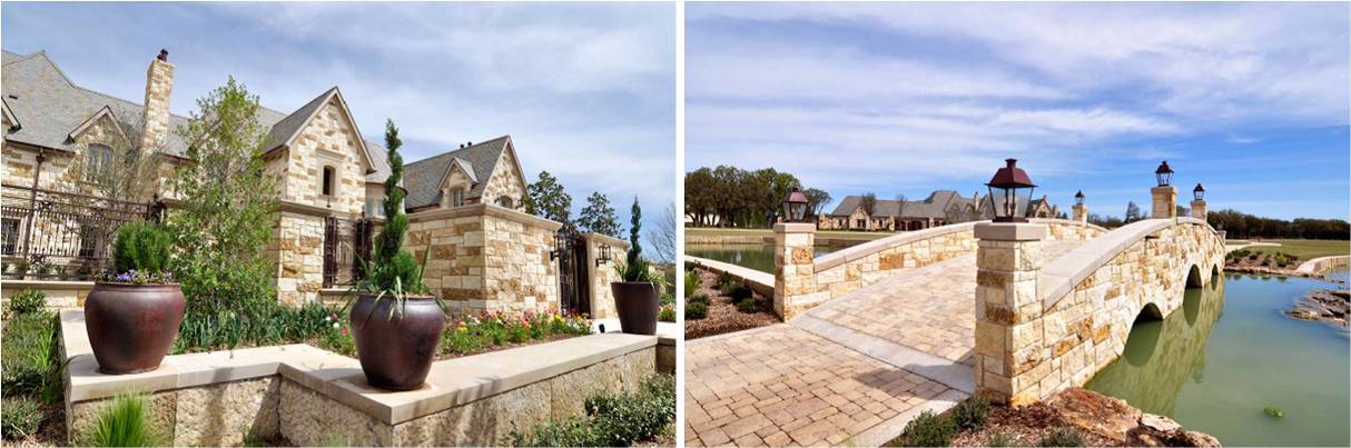Country Estates Hardscape Design | Wall Caps, Coping on Walkways, Bridges