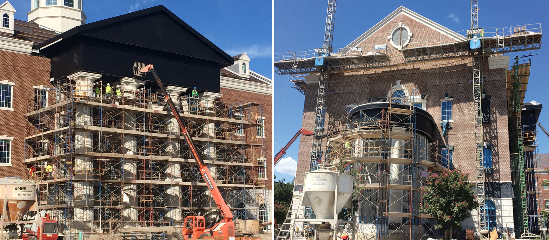 SMU Simmons Hall - Architectural Cast Stone Cladding - Project Planning, Custom Manufacturing, Construction Coordination, Installation Support