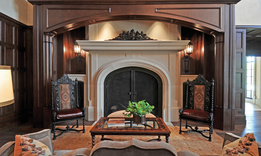 Dallas Country Club Custom Design Fireplace Advanced