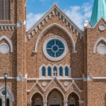 St Francis Xavier Catholic Church | Dry Vibrant-tamp Cast Stone, Wet-pour Precast, GFRC | Stone Cladding, Cornices, Banding, Coping, Architectural Trims