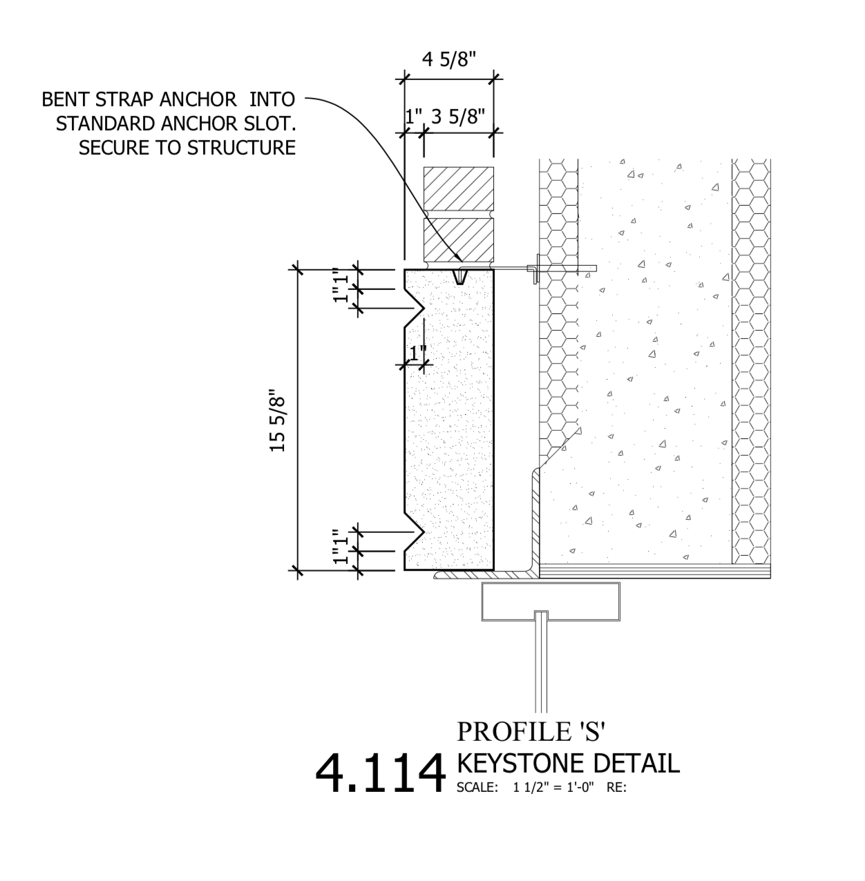 Section 4.114 - Connection Details for Suspended Soffit of Archway