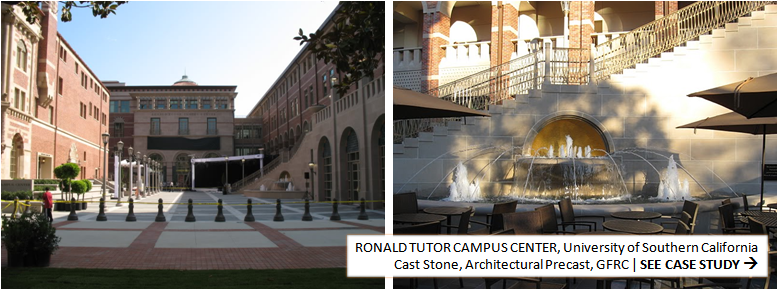 USC Ronald Tutor Campus Center | Stair Treads built using Architectural Precast | AC Martin Partners Architects | R & R Masonry | SEE CASE STUDY ...