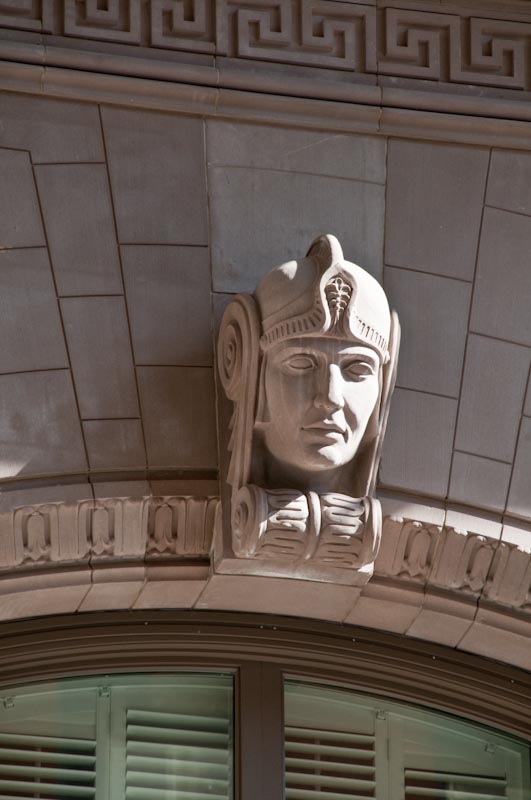 AAS Project: 714 Main Street | Unique Technology, Craftsmanship to Replicate design of Roman Heads | Product used Architectural Cast Stone