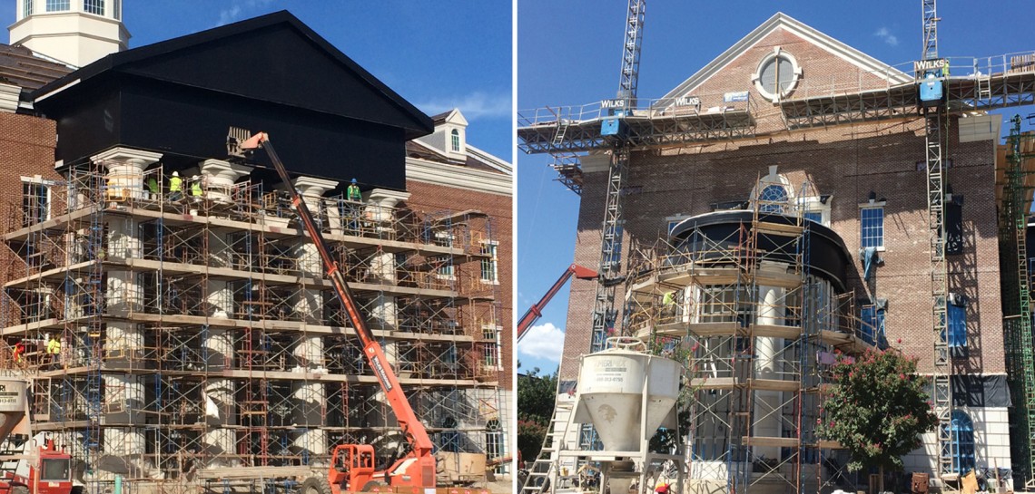SMU Simmons Hall - Architectural Cast Stone Cladding - Project Planning, Custom Manufacturing, Construction Coordination, Installation Support
