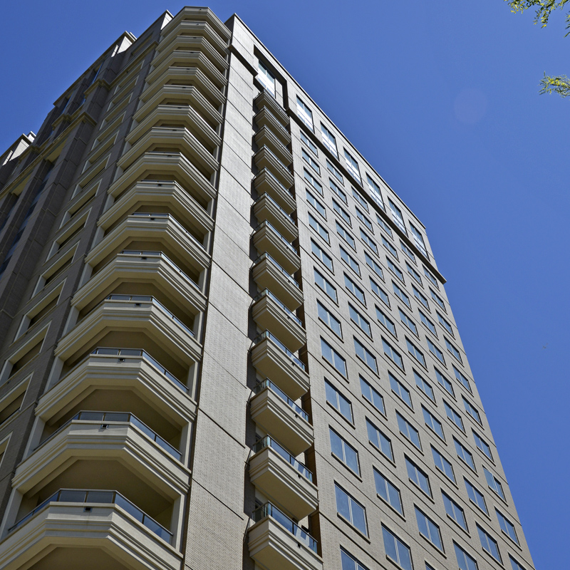 Stoneleigh Residential Tower - GFRC, cast stone panels for design aesthetic