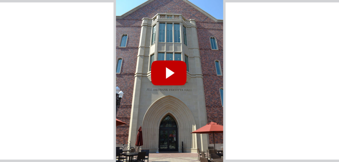 USC Fertitta Hall | Custom Design, Manufacturing of Architectural Stone | Built-in Pre-engineered Connections | Learn More about the Design Process: Video >>
