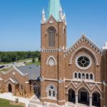 St. Francis Xavier Catholic Church | Grand Vision of Architect's Design Realized by Combining Dry Vibrant-tamp Cast Stone, Wet-pour Precast Concrete, GFRC