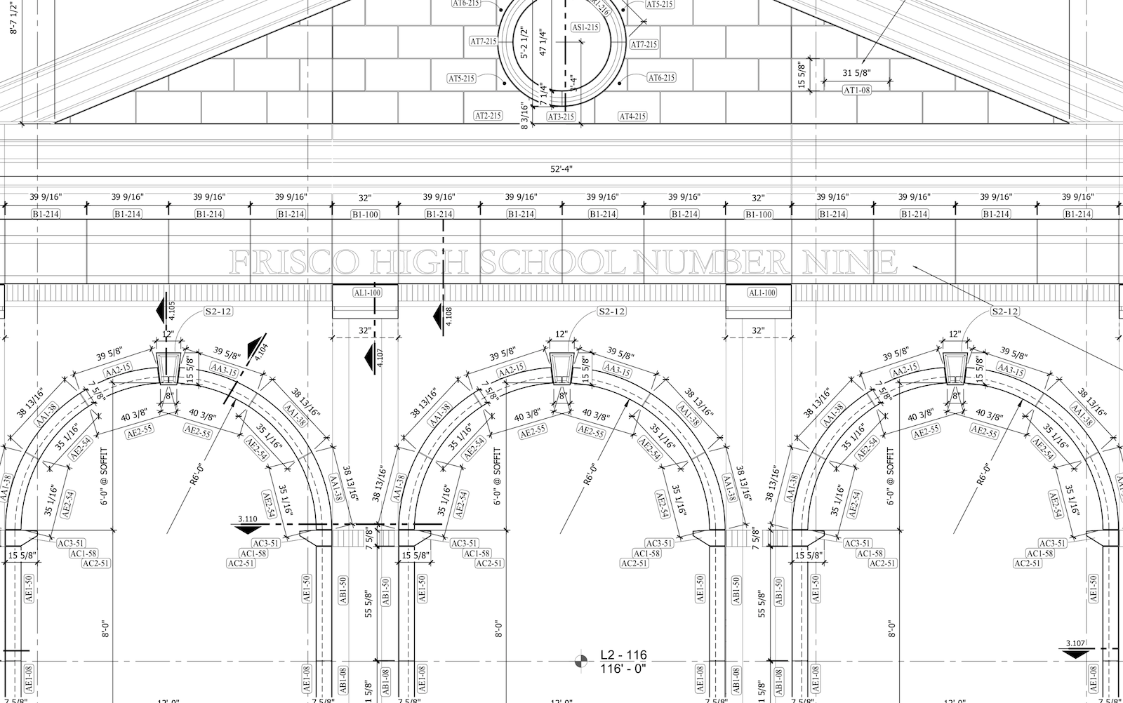 Lebanon Highschool – Deep Archways Achieved using Suspended Soffit – v1 ...