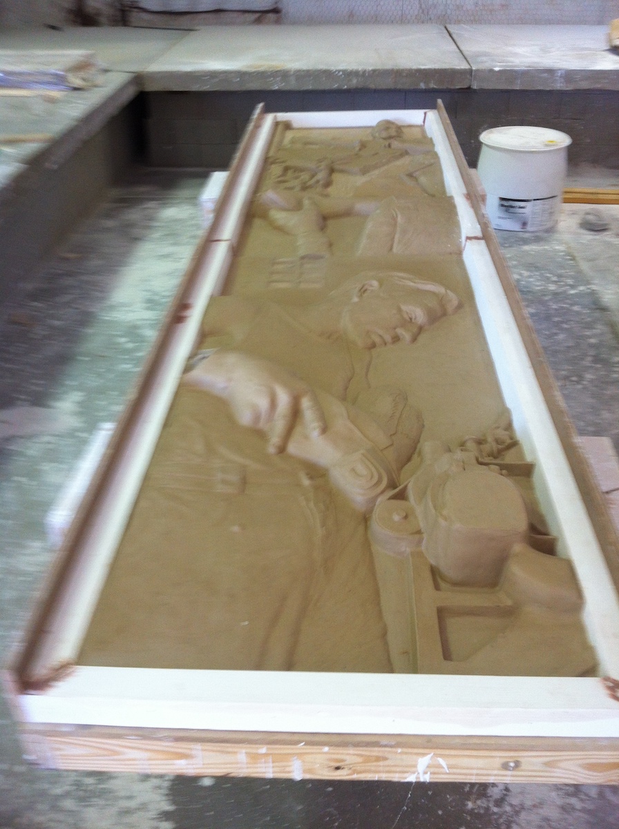 TCU Relief Panels - architectural cast stone process for unparallel design freedom